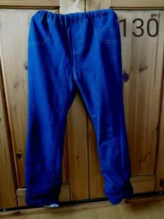 ④ 暖か ボア裏地  厚手 パンツ 130