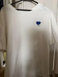 【人気】ADER ERROR アダーエラー 青ハートワッペン Tシャツ 白のサムネイル