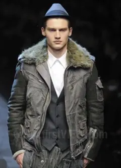 コレクション DOLCE&GABBANA ムートン レザー ジャケット 65万 