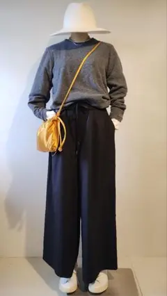 C6651 A.P.Cブークレトップス×パンツコーデ