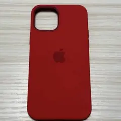 iPhone 12.12proシリコンケースレッド『非純正品』オシャレ シンプル