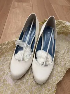 ベニル　ウェディングシューズ　シルバーグリッター　サイズ34 ベニル ウェディングシューズ シルバーグリッター サイズ34