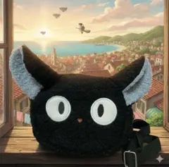 魔女の宅急便風　ジジ　黒猫　ポーチ　ショルダー　ネコ　ショルダーバック　ジブリ