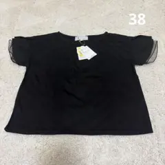 新品＊ROPE PICNIC 半袖カットソー ブラック 38 Mサイズ相当