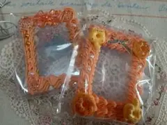 オレンジ色のホイップデコ硬質ケースセット