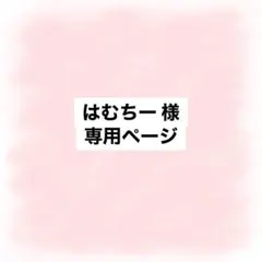 はむちー様 専用ページ