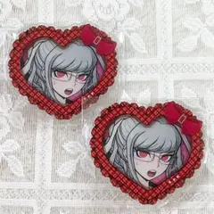 す*く様 ダンガンロンパ　スーパーダンガンロンパ2　ハート型アクリルバッジ　狛枝 す*く様 ダンガンロンパ スーパーダンガンロンパ2 ハート型アクリル