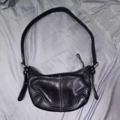 coach ソーホー　ハンドバック　y2k レザー　ブラック