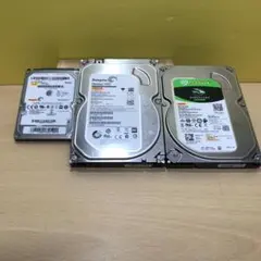 【動作品・新品同様も含む】HDD SATA 1TBx2筐体＋500GBx1筐体