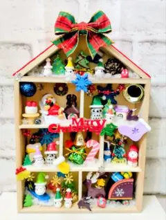 どんぐりアート♡クリスマスオブジェ♡ どんぐりアート♡秋の収穫オブジェタペストリー風＆クリスマス