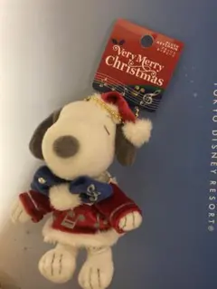 USJユニバ　プラッシュキーチェーン クリスマス スヌーピー