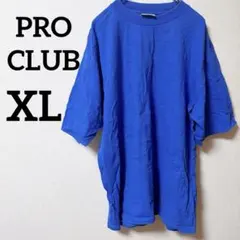 PRO CLUB 【XL】ブルー ヘビーウェイト Tシャツ ビッグシルエット