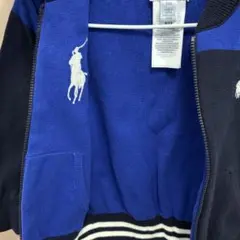 ラルフローレン POLO ジッパー付き　カーディガン リバーシブル　24m