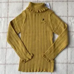 リトルエスティ　セーター マスタード　110cm 綿100%