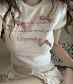 リボンシャイン半袖Tシャツ