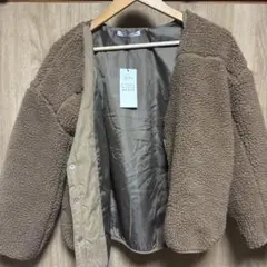 E hyphen world gallery フリースジャケット ベージュ F