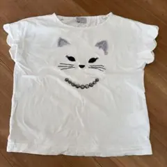 ANNA SUI Mini 猫刺繍 Tシャツ 130
