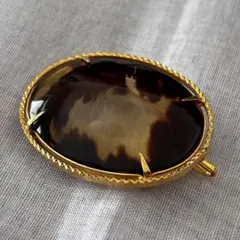 ヴィンテージ　鼈甲　帯留め　ブローチ　ペンダントトップ