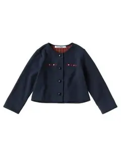 美品　ファミリア　ネイビー カーディガン 90