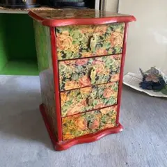 花柄 小物入れ 昭和レトロ 当時物 インテリア ビンテージ