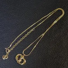 ChristianDior クリスチャンディオール ロゴ ネックレス ゴールド