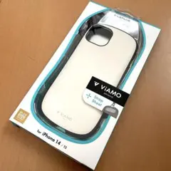 iPhone14/13対応 耐衝撃ハイブリッドケース ホワイトベージュ