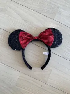 ディズニーミニーマウス風スパンコールカチューシャ
