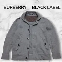BURBERRY BLACK LABEL スウェットカーディガン サイズ2
