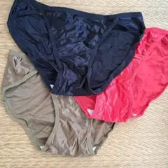 3枚セット S～M シンプル サテン生地 ショーツ