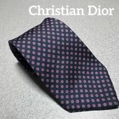 t*k様 クリスチャンディオール　ネクタイ シルク　ネイビー