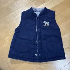 リバーシブルベスト ネイビー グレー