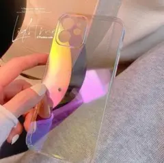 iphone13 ケース レインボー