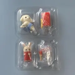 シルバニアくじ♡赤ちゃん工作♡みるくウサギ♡フローラウサギ♡未開封