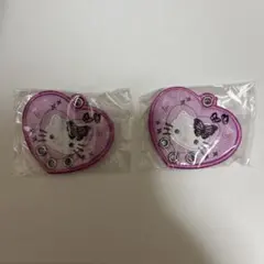 ハローキティ 刺繍カスタムキーホルダー ガチャガチャ デザインA ×2