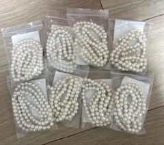 パールチェーン 8mm オフホワイト・ホワイト ウェディング ハンドメイド