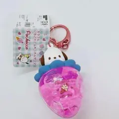 サンリオキャラクターズ カラフルいちごドームキーホルダー２ ポチャッコ　ピンク