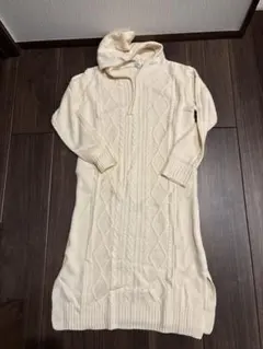 授乳ワンピース　ニット　マタニティM