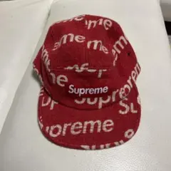 新品未使用！supreme キャップ　ウール素材　あったか赤