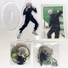 狗巻棘 アクリルスタンド 缶バッジ アクリル キーホルダー ステッカー セット