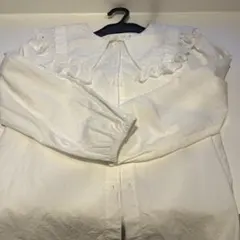 ZARA 140cm フリル付き長袖シャツ