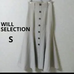 WILL SELECTION ウィルセレクション　ボタン付きフレアスカート S