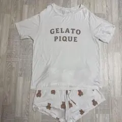 GELATO PIQUE テディベア柄パジャマセット