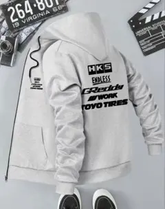 新作　HKS TOYOTIRES 秋冬フード付パーカー　ジャージ　ジャケット