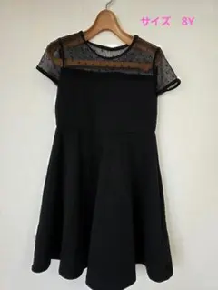 SHEIN キッズ ワンピース ブラック 　サイズ8Yのサムネイル