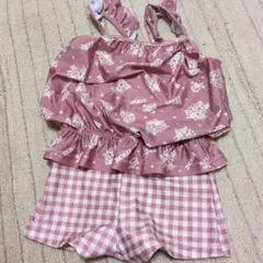 女の子用水着セット 130cm ピンク