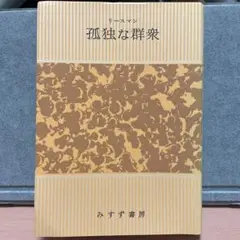 ⭐️絶版⭐️リースマン　孤独な群衆　みすず書房
