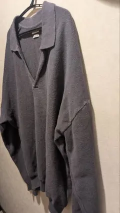 【新品購入未使用に近い】stevenalan スキッパーポロ　チャコールグレーのサムネイル