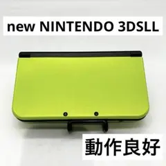 【動作良好】Newニンテンドー3DSLL ライム/ブラック 本体 任天堂
