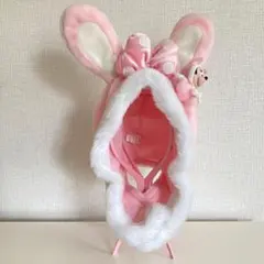 Disney　ディズニーリゾート　ファンキャップ　帽子　うさ耳　ミニー　ピンク