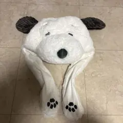 スヌーピー　ピョコ耳ぬいぐるみハット